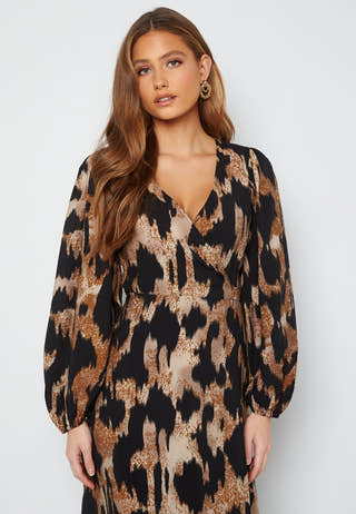 Leonora Wrap Midi Dress