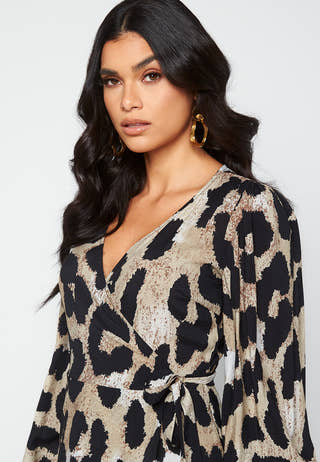 Leonora Wrap Midi Dress