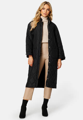 Line Long Quilted Jacket