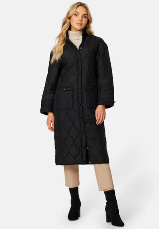 Line Long Quilted Jacket