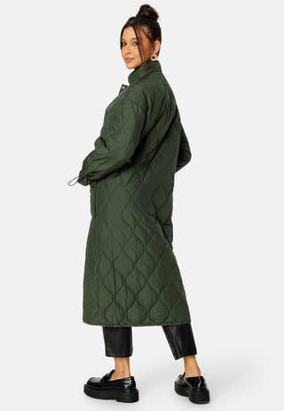 Line Long Quilted Jacket