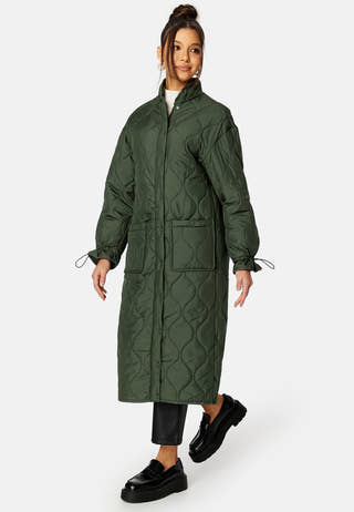 Line Long Quilted Jacket
