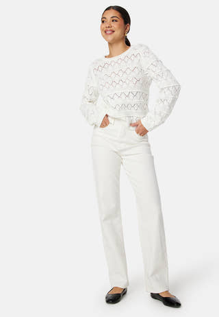 Liva L/S O-Neck Knit Pullover