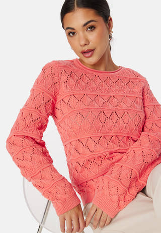 Liva L/S O-Neck Knit Pullover