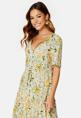 Objlorena S/S Long Dress