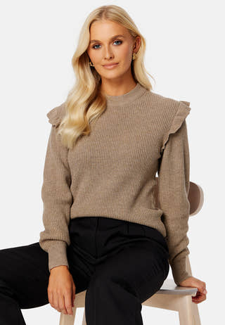 Malena L/S Ruffle Pullover