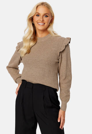 Malena L/S Ruffle Pullover