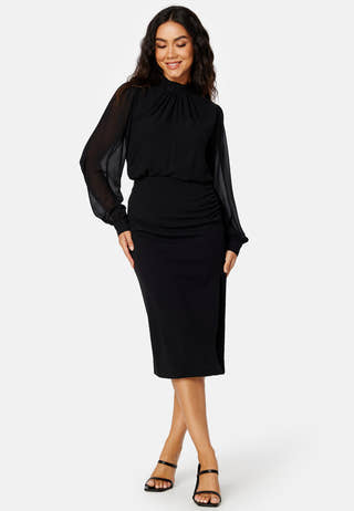Mila L/S High Neck Top