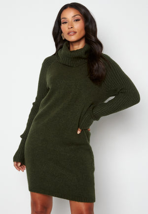 Nonsia rib L/S rollneck dress