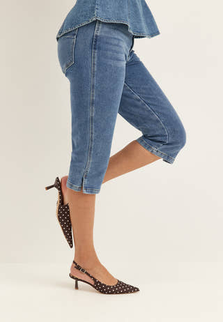 Objcaro Mw Slim Short Jeans