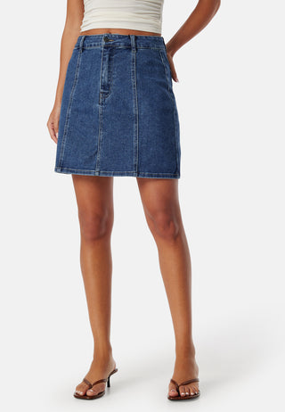 Objcarol Denim Short Skirt