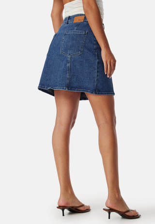 Objcarol Denim Short Skirt