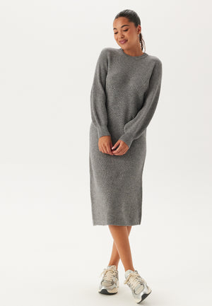 Objditte Re L/S Knit Midi Dress