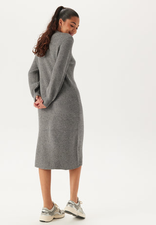 Objditte Re L/S Knit Midi Dress