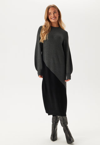 Objditte Re L/S Knit Midi Dress
