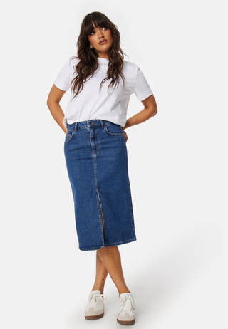 Objellen Midi Denim Skirt
