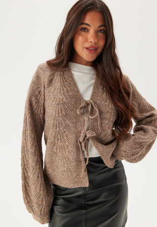 Objflora Re L/S KNIT CARDIGAN