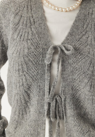 Objflora Re L/S KNIT CARDIGAN