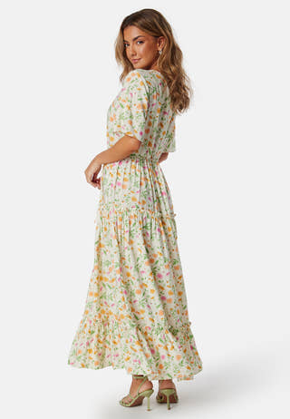 Objlorena New S/S LONG DRESS