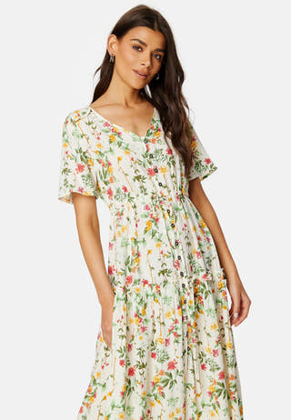 Objlorena S/S Long Dress