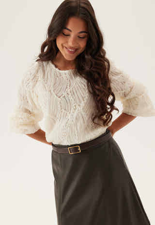 Objlucie L/S RE O-NECK TOP