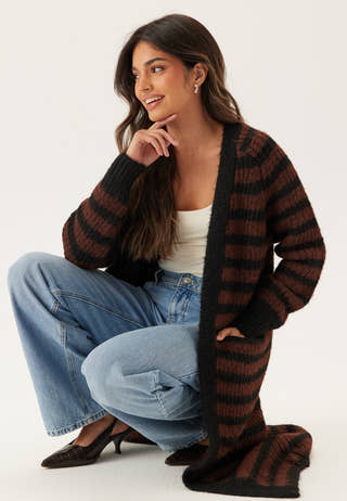 Objmilu Ls Lo Long Knit Cardig