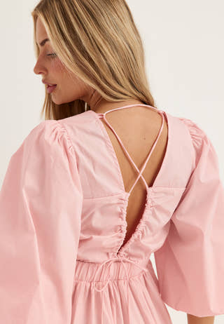 Objpaige 2/4 RE VNECK MIDI DRESS