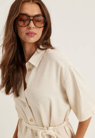 Objsanne 2/4 LO SHIRT DRESS NOOS