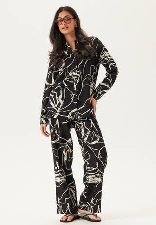 Objsanne Aline Wide Pant Aop