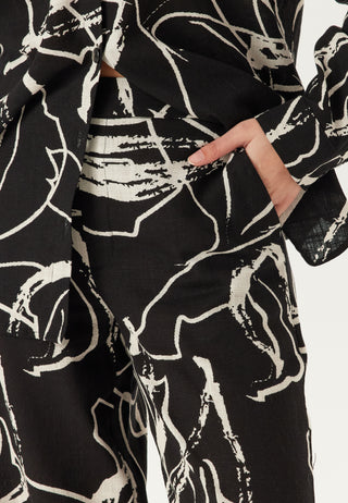 Objsanne Aline Wide Pant Aop