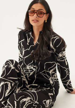 Objsanne L/S SHIRT AOP SHIRT