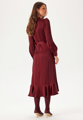 Objsateen Wrap Dress