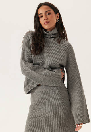 Objviola Ls Lo Rollneck Knit
