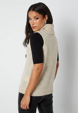 Peyton S/L Knit Waistcoat