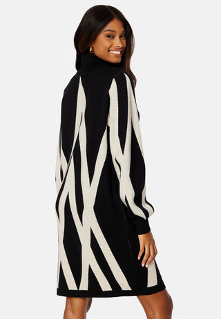 Objray L/S Knit Rollneck Dress