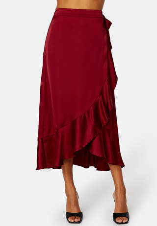 Sateen Wrap Skirt A Fair