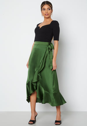 Sateen Wrap Skirt Fair