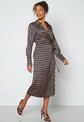 Tania L/S Wrap Dress