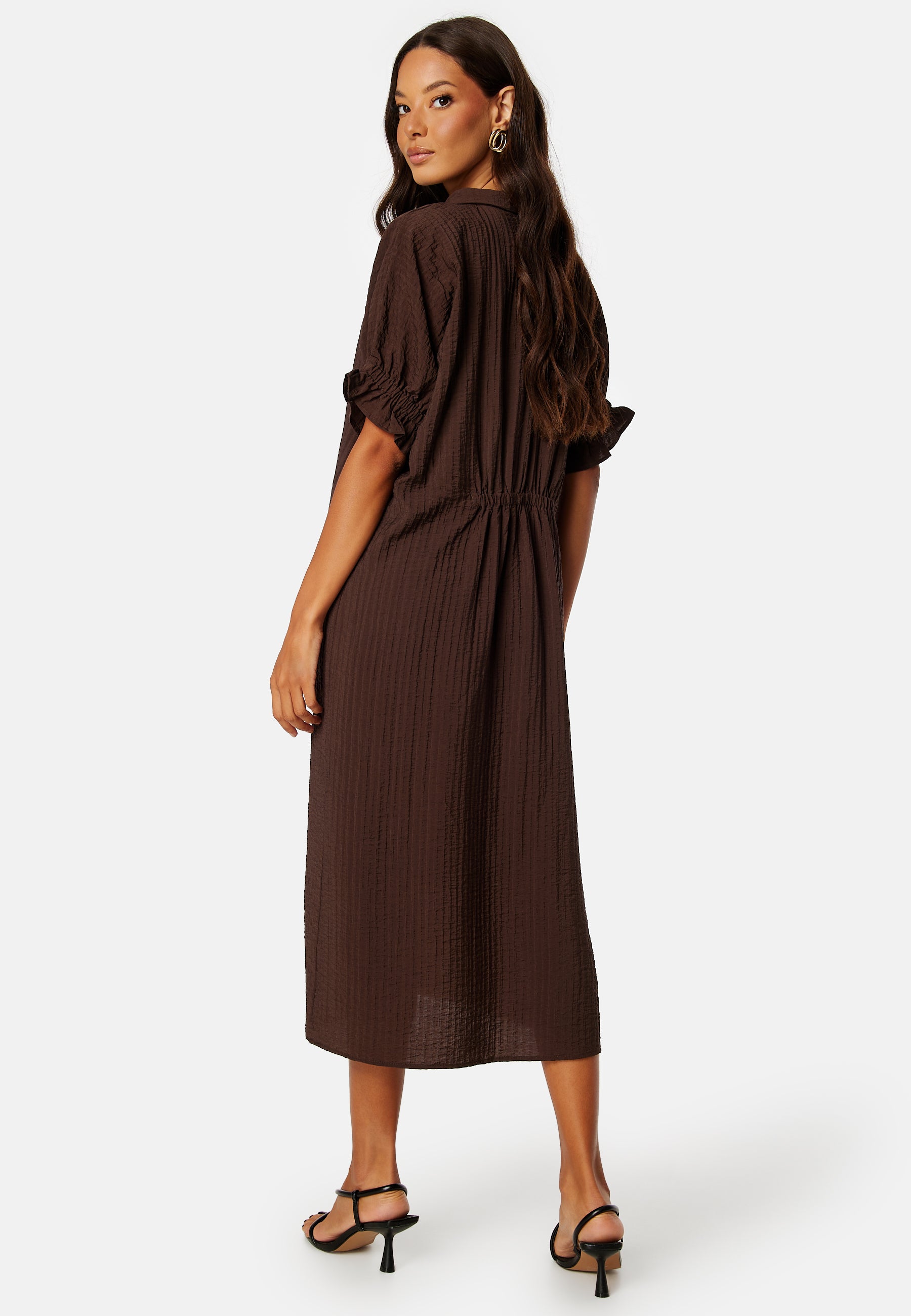 Object collectors item Tiana SS Midi Dress campaign-outlet Brown Object collectors item Tiana SS Midi Dress campaign-outlet Brown