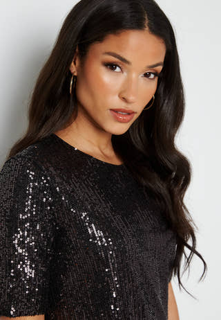Bae S/S Tee Sequins Dress