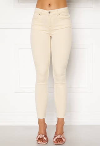 Blush Mid Ank Raw Jeans
