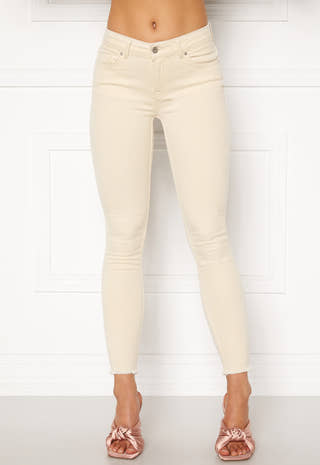 Blush Mid Ank Raw Jeans