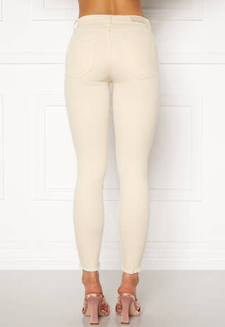 Blush Mid Ank Raw Jeans