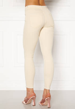 Blush Mid Ank Raw Jeans