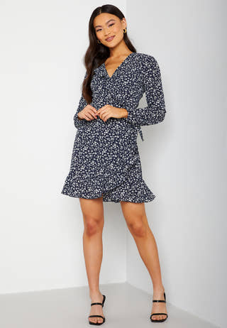 Carly L/S Wrap Dress