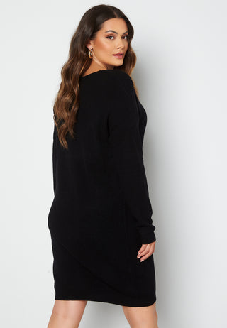 Esly LS V-Neck Knee Dress