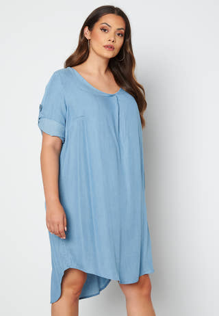 Jemma Life Denim Below Knee Dress