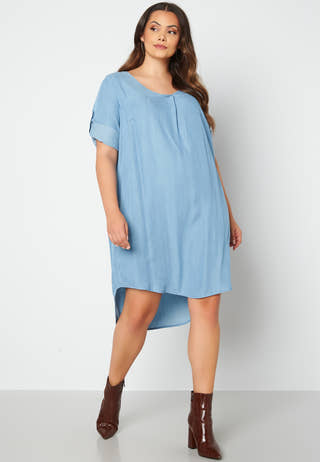 Jemma Life Denim Below Knee Dress