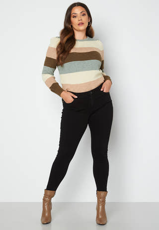 Karia L/S Stripe Pullover Knit