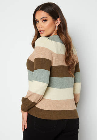 Karia L/S Stripe Pullover Knit